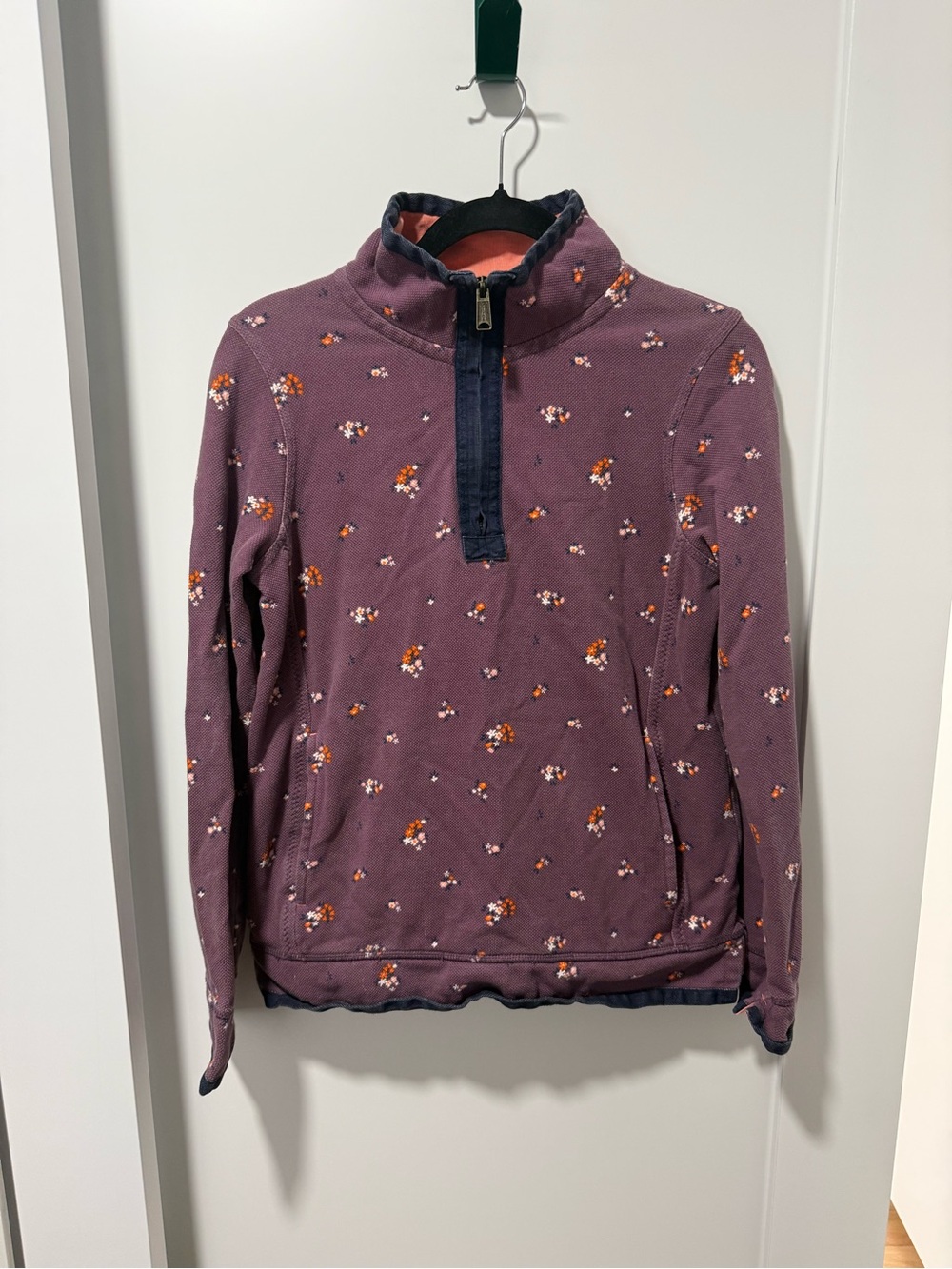 Fat Face Airlie floral 1/4 zip sweatshirt